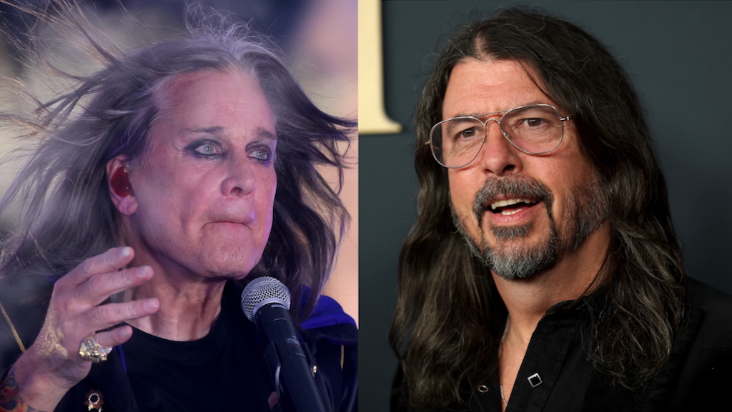 Dave Grohl (r.) wollte Ozzy Osbourne einen seiner Probot-Tracks andrehen